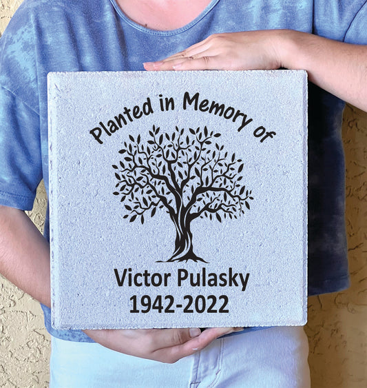 Personalized Memorial Stone - Custom Garden Memorial Stone | Remembrance Gift