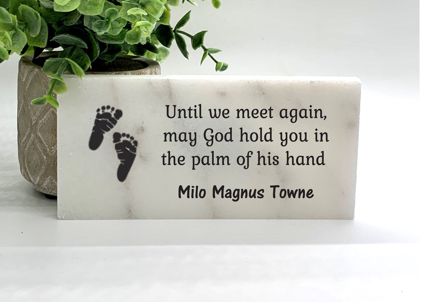 Baby Memorial Stone - Personalized Infant Grave Marker | Custom Keepsake Gift
