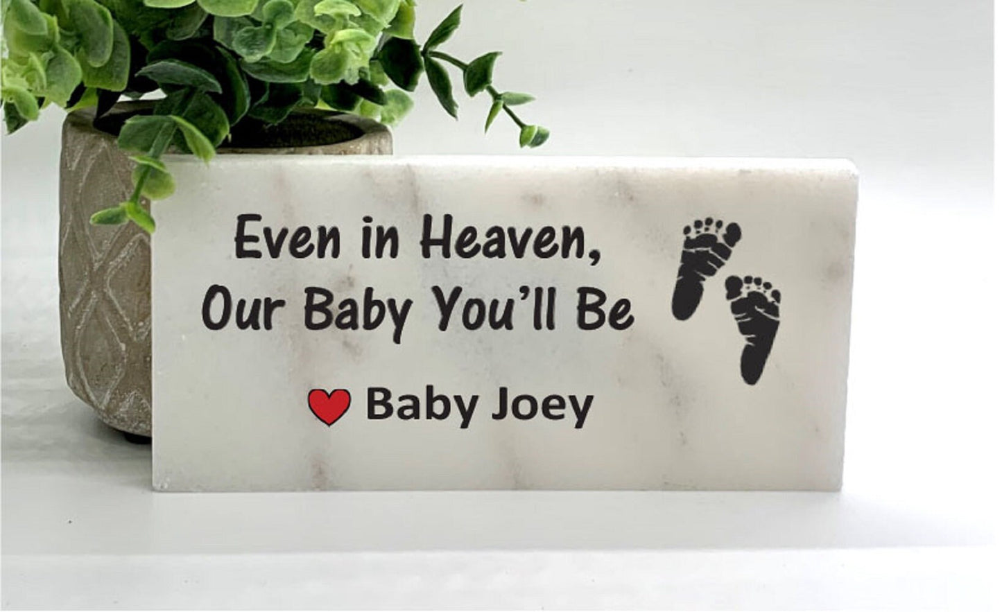 Baby Memorial Stone - Personalized Custom Baby Keepsake | Sympathy Gift