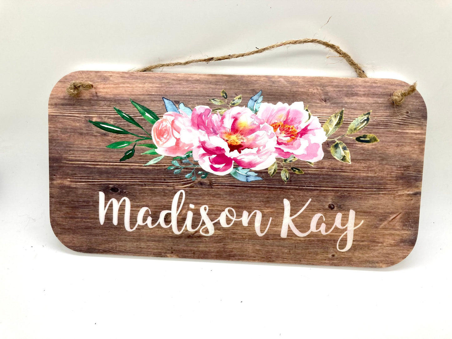 Personalized Name Sign - Custom Door Sign 5x10 Waterproof PVC Plaque