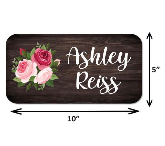 Custom Name Sign - Personalized Flower Name Plaque | Room Sign