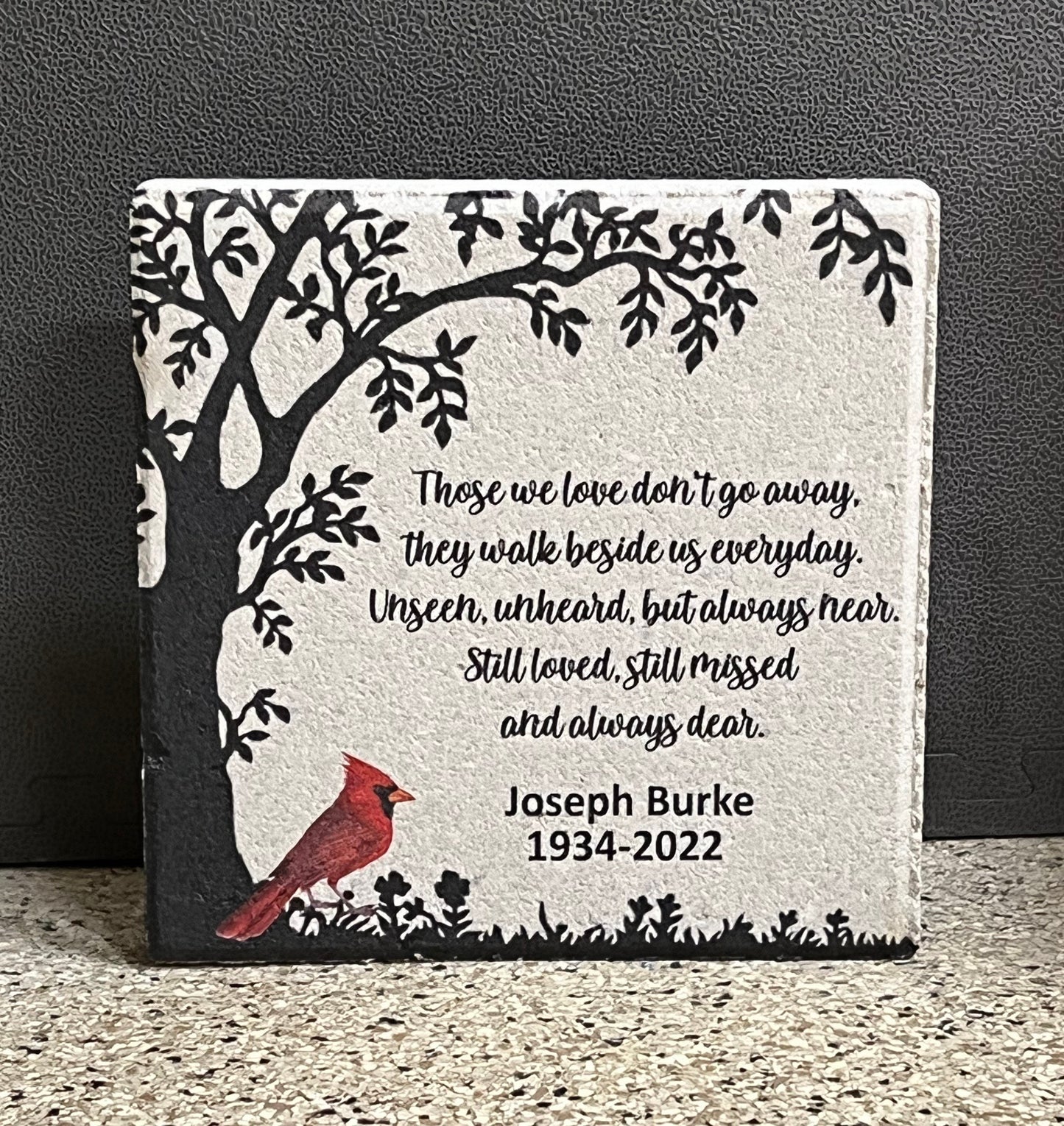 Custom Memorial Stone - 12" X 12" Garden Paver | Personalized Sympathy Gift