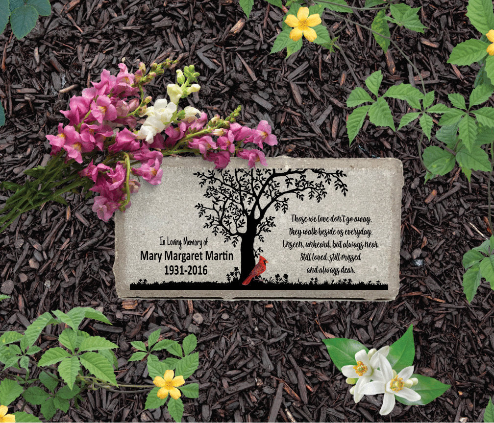 Cardinal Memorial Stone - Personalized Sympathy Gift | Custom Bereavement Keepsake
