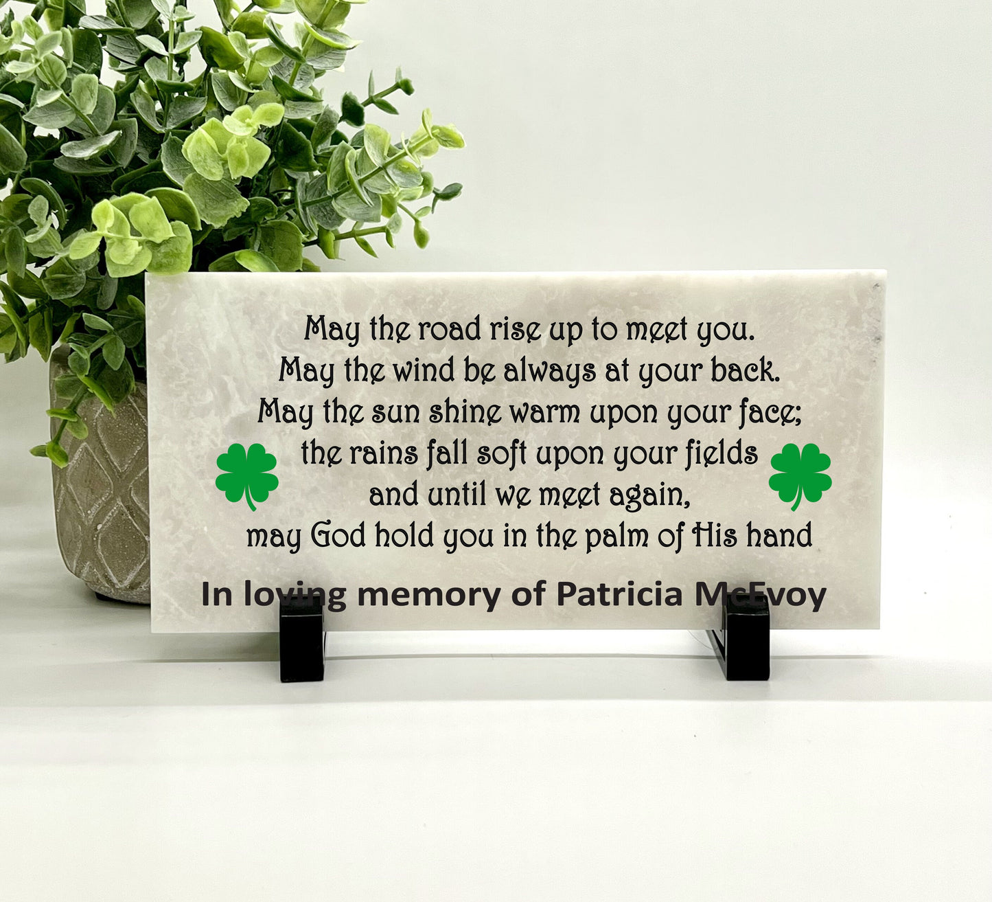 Memorial Stone - Personalized Irish Prayer Sympathy Gift | Custom Bereavement Keepsake