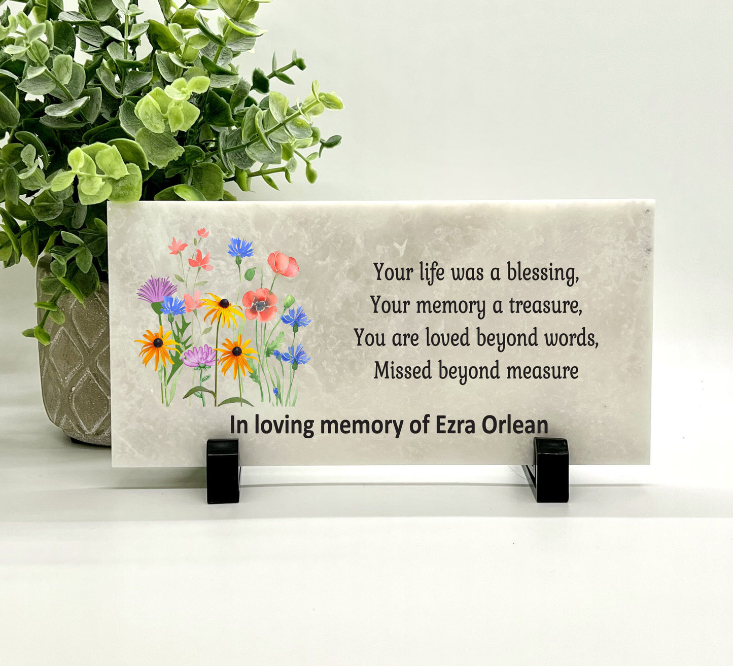 Memorial Stone - Custom Sympathy Gift | Personalized Bereavement & Funeral Tribute