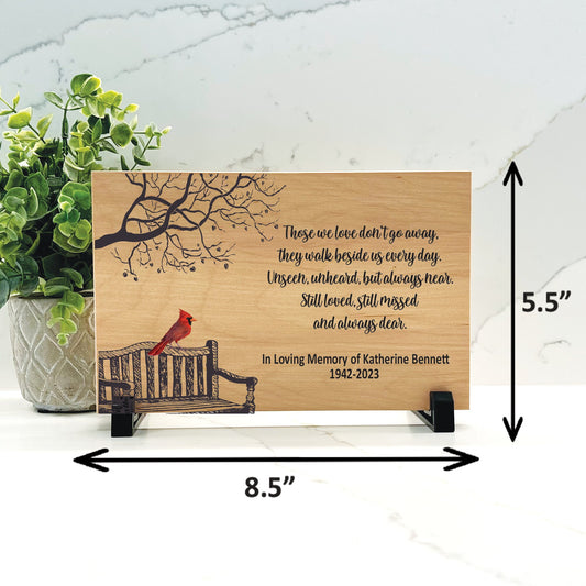 Memorial Gift - Sympathy Gift Bereavement Gift Funeral Gift - Cardinal Memorial - Condolence Gift - Custom Memorial Gift - Tree Cardinal