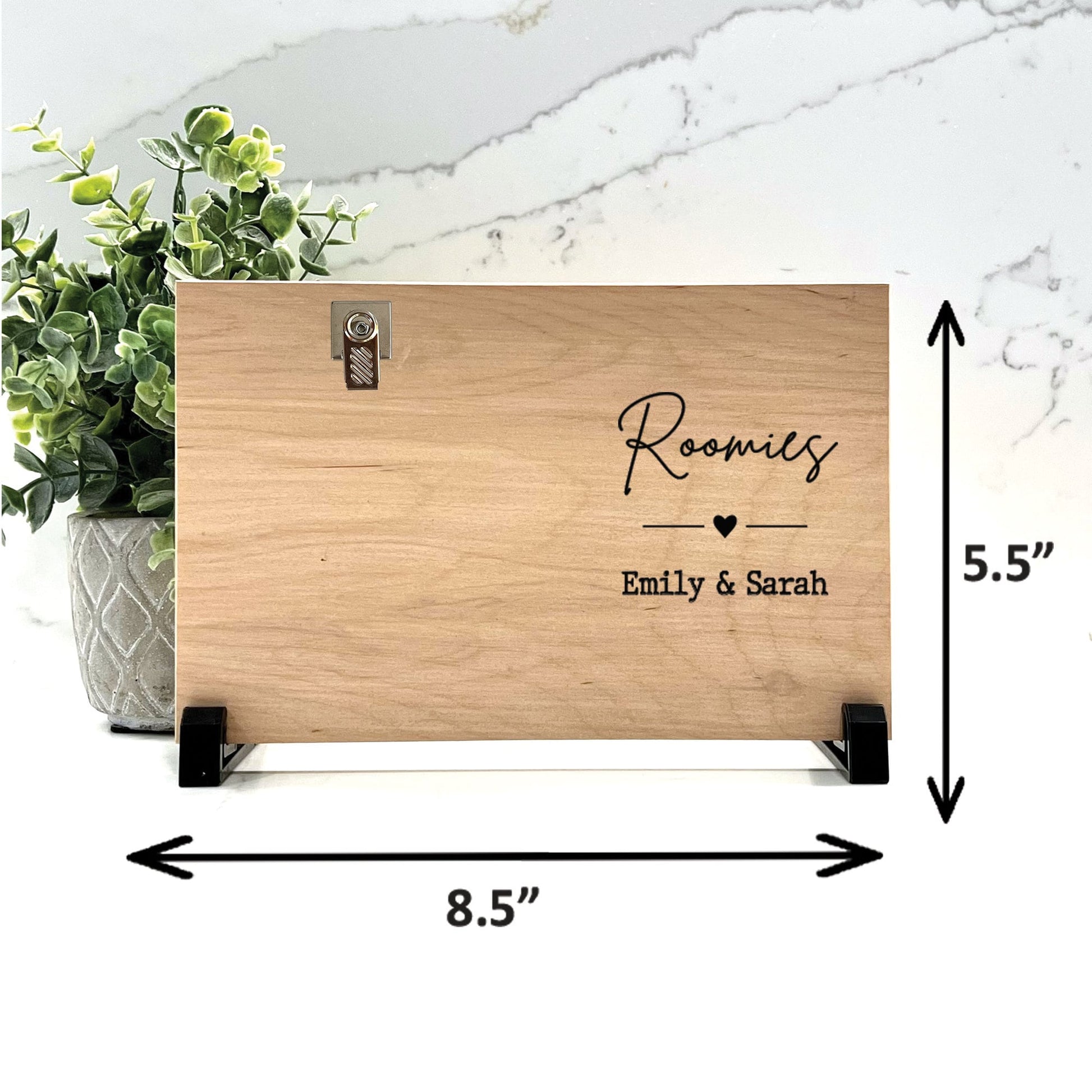 Roomies Frame, Roommate Gift, Gift Ideas for Roommate, Personalized Roomies Frames, Custom Wood Roomies Frame, Background choice