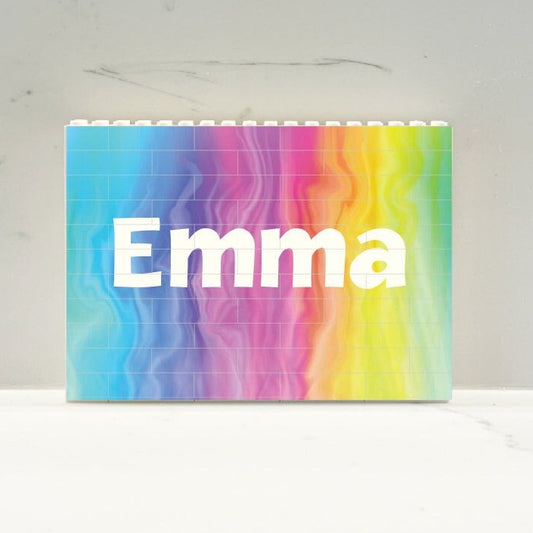 Custom Brick Puzzle, Colorful Building Blocks Personalized with Name or Message. Unique Gift for family, couples, kids*, friends