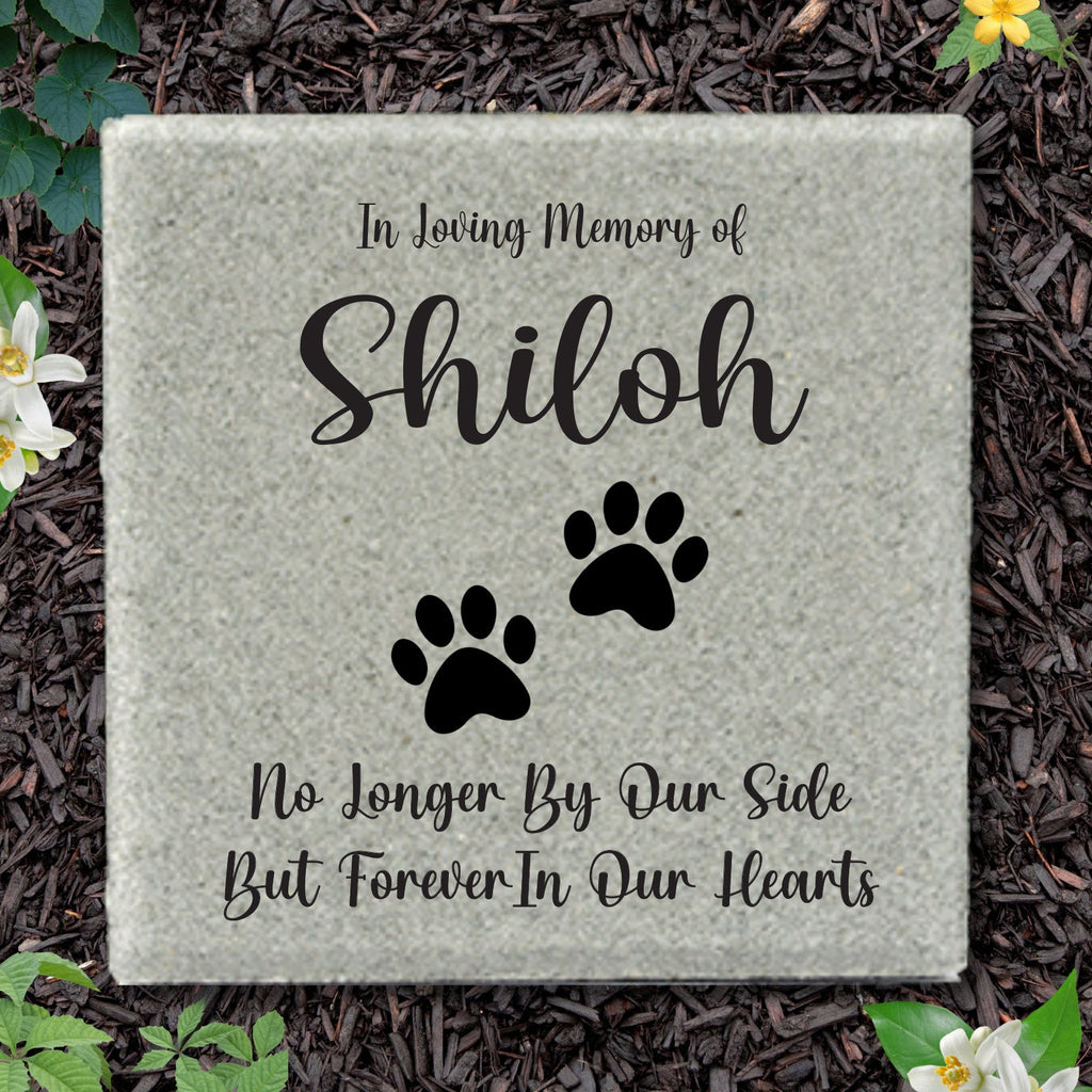 Dog Memorial Stone- Personalized Pet Memorial Gift - Pet Keepsake - 12