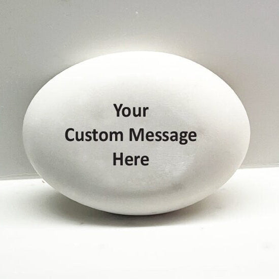 Custom Stone - Personalized Stone with Word or message - Custom Rock - Personalized Faux Stone - Custom Gift Stone - Custom Printed Stones
