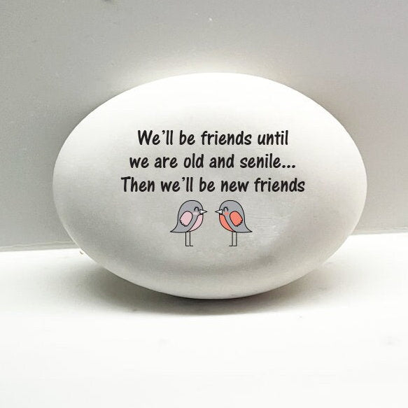 Gift for Friend, Cutom stone for indoors or outdoors, Gift for special friend, Unique gift idea, Funny Rock, Best friend gift