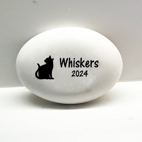 Cat Memorial Stone - Pet Loss Gift - Personalized Cat Memorial Gift - Custom Cat Sympathy Gift - Cat Keepsake - for indoors or outdoors