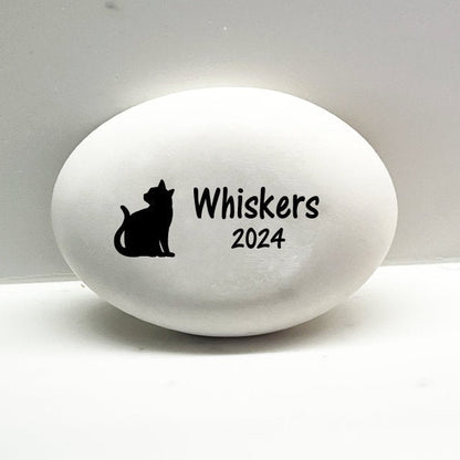 Cat Memorial Stone - Pet Loss Gift - Personalized Cat Memorial Gift - Custom Cat Sympathy Gift - Cat Keepsake - for indoors or outdoors