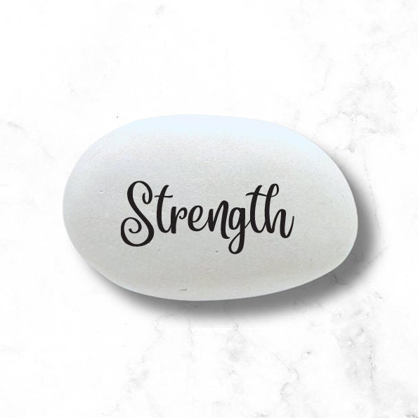 Strength - Send someone Strength - Small gift stone - custom rock - motivational stone - healing stone