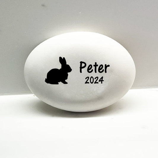 Rabbit Memorial Stone- Personalized Pet Keepsake- Pet Loss Gift - Custom Rabbit Sympathy Gift - Pet Condolence Gift- Rabbit Keepsake