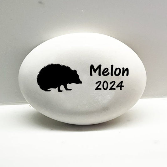 Hedgehog Memorial Stone- Personalized Pet Keepsake- Pet Loss Gift - Custom Hedgehog Sympathy Gift - Hedgehog Memorial Gift, condolence