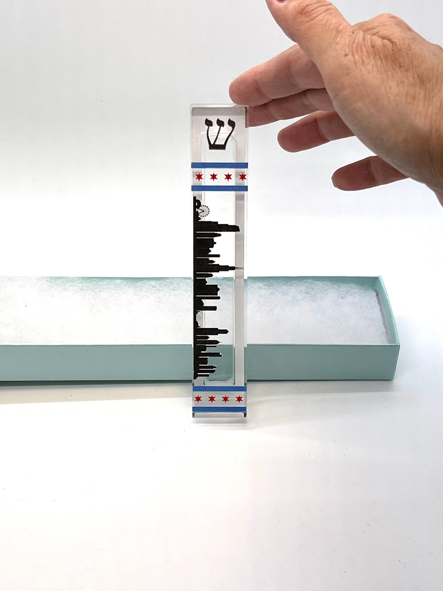 Personalized Acrylic Mezuzah – Custom Theme Mezuzah Case for New Home & Baby Naming Gift