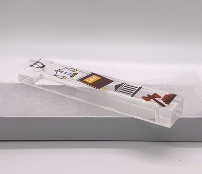 Lawyer Mezuzah Case – Acrylic Attorney Mezuzah for Legal Office Decor