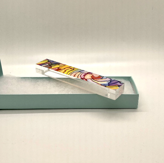 Acrylic Mezuzah Case – Stained Glass Mezuzah Colorful Custom Gift