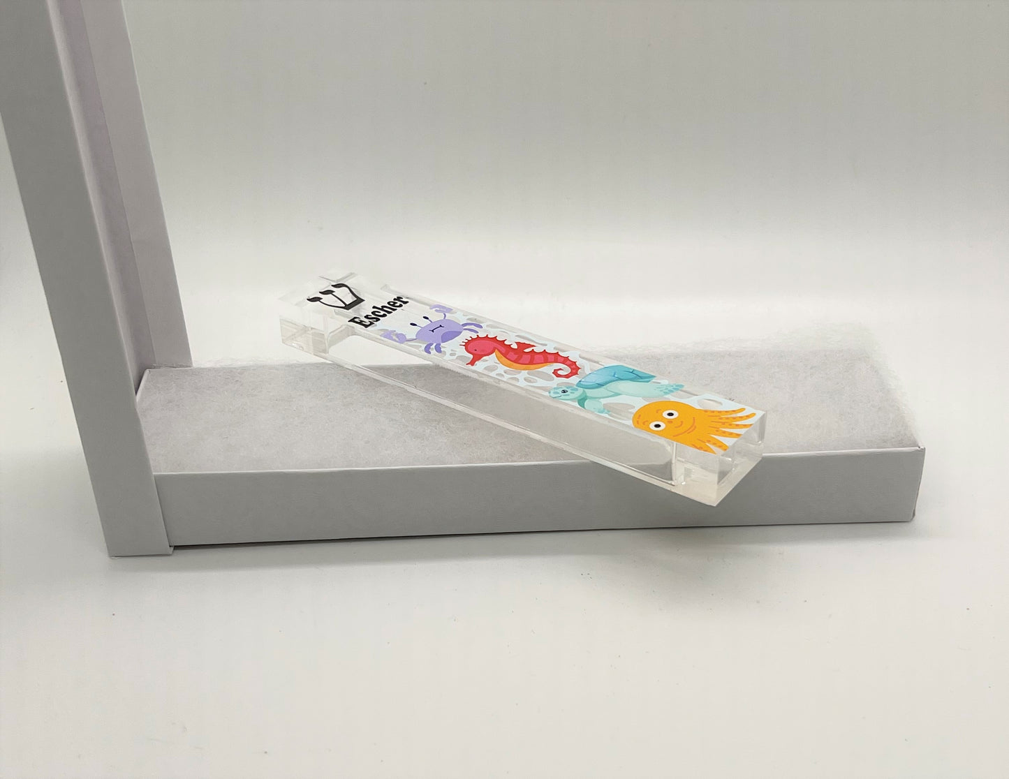 Personalized Acrylic Mezuzah - Under The Sea Custom Mezuzah Gift With UV Print